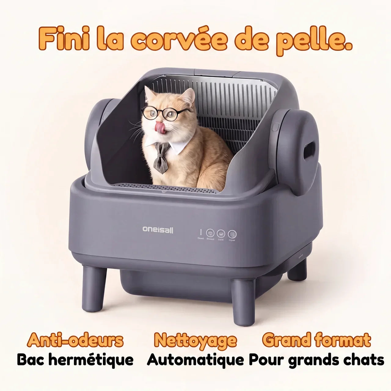 Bac à Litière Autonettoyant Oneisall