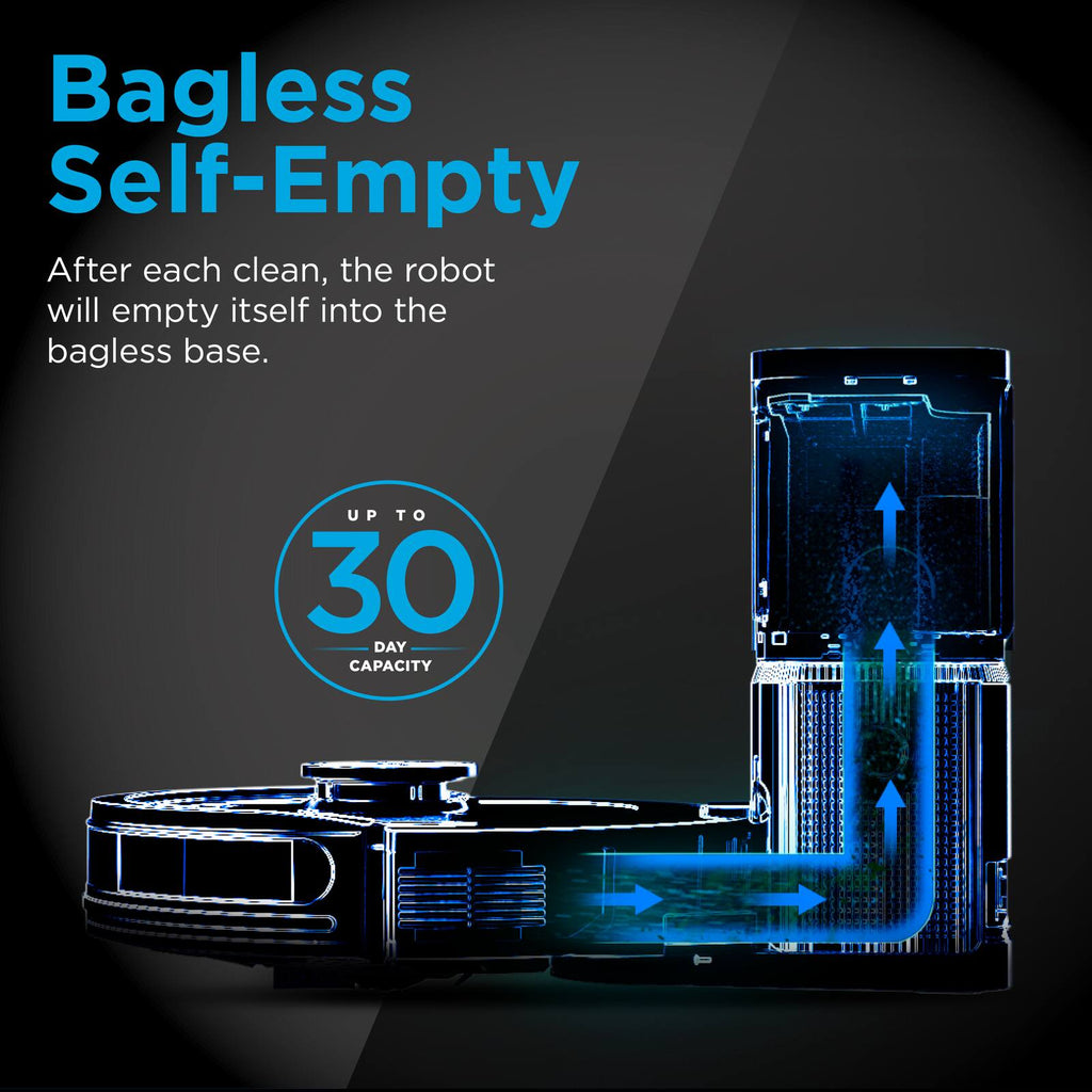 Bagless self-empty base
