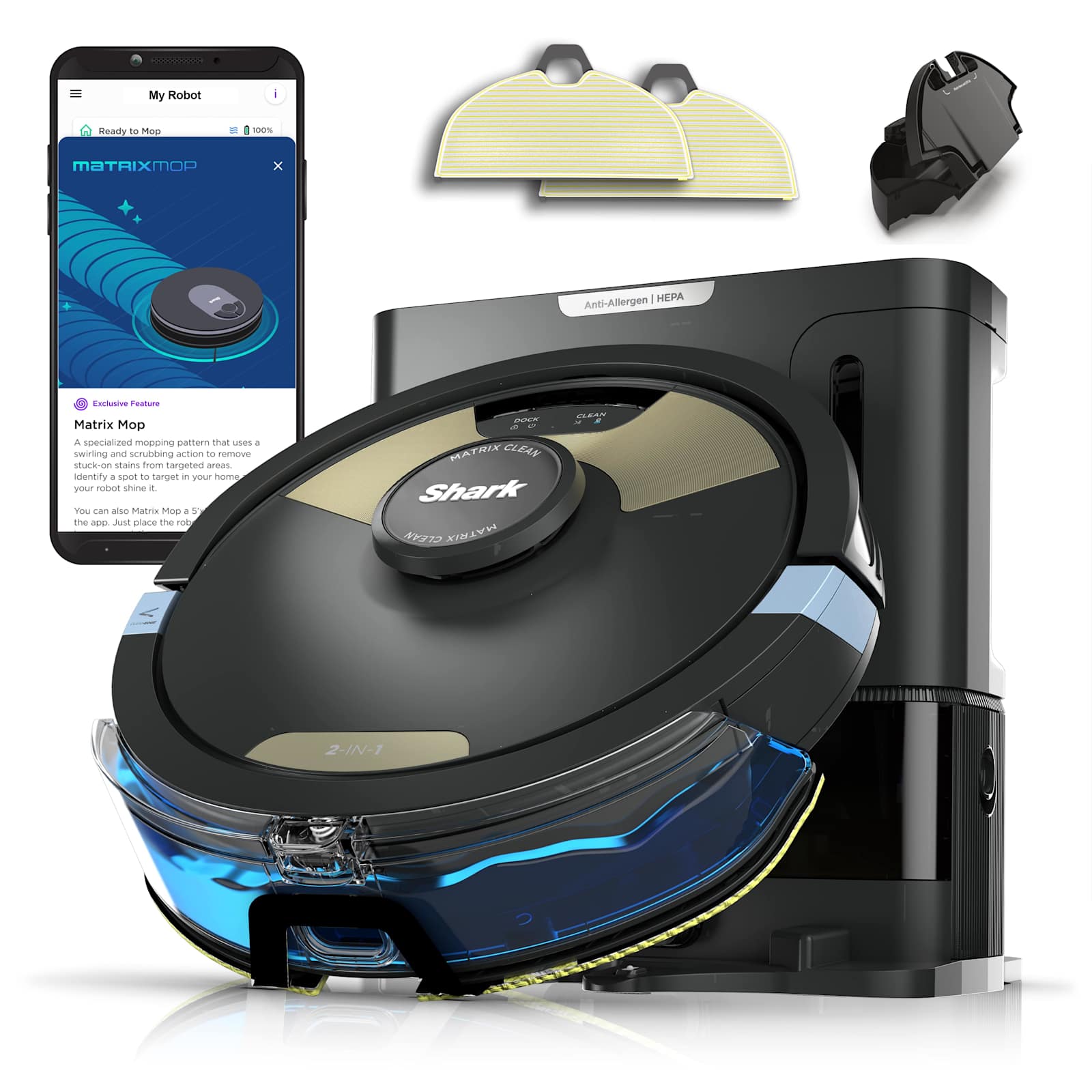 Shark Matrix Plus 2-in-1 Robot Vacuum and Mop with Self-Empty Base